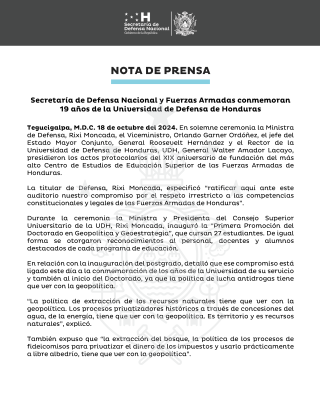 Nota de Prensa