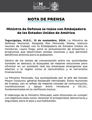 Nota de Prensa