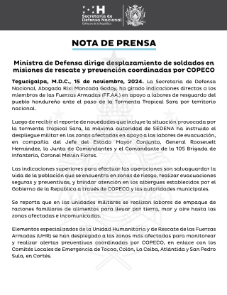 Nota de Prensa