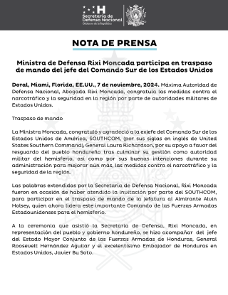 Nota de Prensa