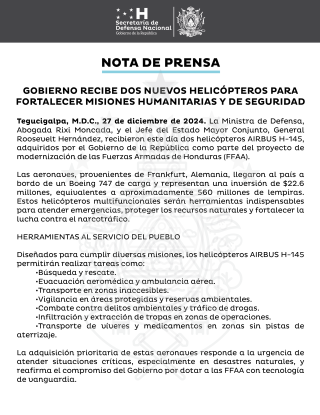 Nota de Prensa