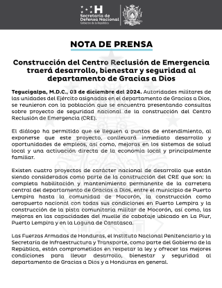 Nota de Prensa