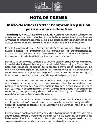 Nota de Prensa
