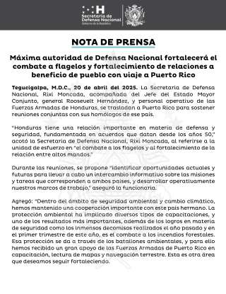 Nota de Prensa