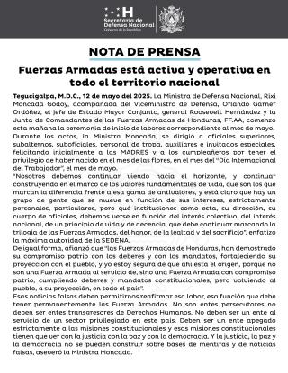 Nota de Prensa